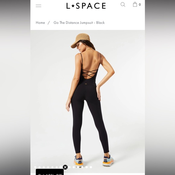 L*Space Go The Distance Jumpsuit Black size L- EUC - Picture 5 of 16